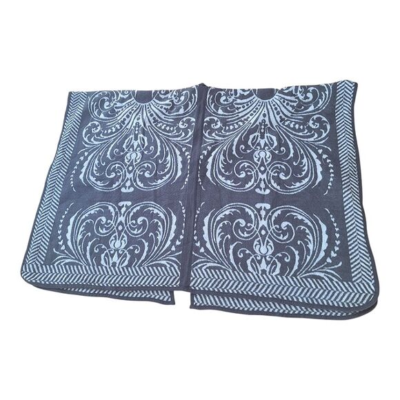 Marc New York Poncho Wrap One Size Cozy Open Front Shawl Kimono Oversized Gray - Picture 5 of 14